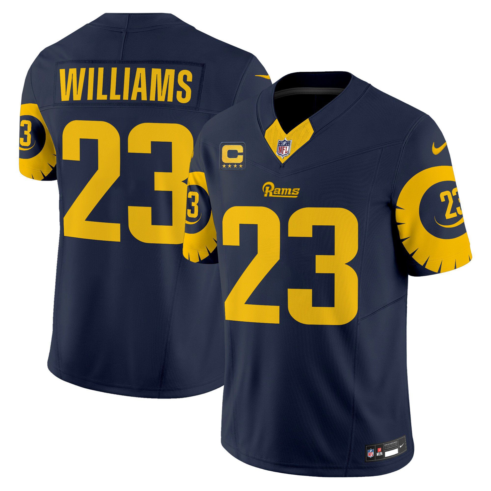 Men Los Angeles Rams #23 Williams Drak Blue 2024 Nike Special Vapor Limited NFL Jersey